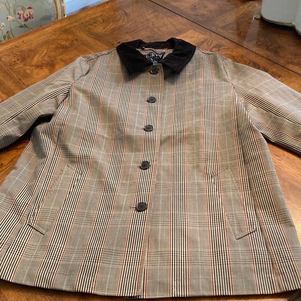 J. Crew Women's Plaid jacket/ coat. Size medium. Never worn.